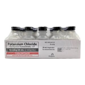 Potassium Chloride Concentrate, Preservative Free 2 mEq / mL Injection 20 mL