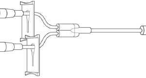 IV Extension Set Needle-Free Port Standard Bore 5 Inch Tubing Without Filter