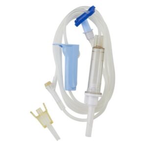 IV Pump Set Interlink Pump 1 Port 10 Drops / mL Drip Rate Without Filter 76 Inch Tubing Solution
