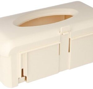 Glove Box Holder BD Horizontal Mounted 1-Box Capacity Ivory 4-1/4 X 7 X 12 Inch Plastic