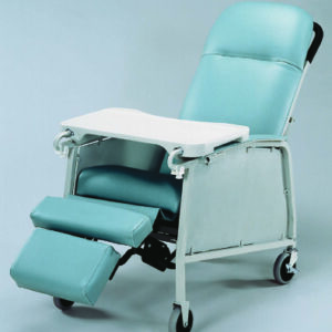 Recliner Lumex Jade Vinyl Two 4 Inch Swivel Casters and Two 4 Inch Fixed Front Wheels