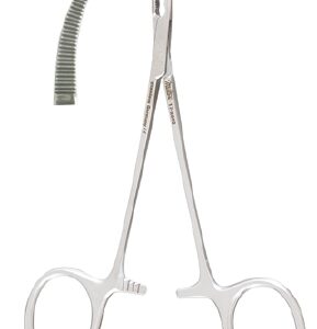 Mosquito Forceps Miltex Jacobson 5 Inch Length OR / Surgical Grade German Stainless Steel NonSterile Locking Finger Ring Handle Curved Micro, Serrated Tips