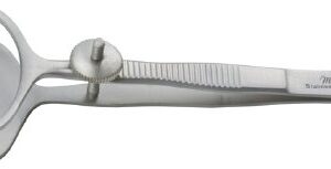 Chalazion Forceps Miltex Desmarres 3-1/2 Inch Length OR / Surgical Grade German Stainless Steel NonSterile Locking Thumb Handle Straight Circular Paddle / Ring Tips