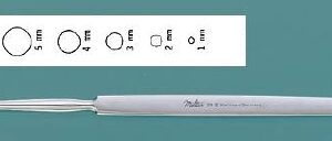Dermal Curette Miltex Fox 5-1/2 Inch Length Flat Handle 5 mm Tip Semi-Sharp Loop Tip