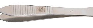 Dressing Forceps Miltex Adson 4-3/4 Inch Length OR / Surgical Grade German Stainless Steel NonSterile NonLocking Thumb Handle Straight Delicate, Serrated Tips