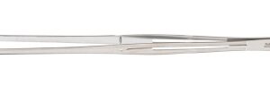 Tissue Forceps Miltex Kelly 9 Inch Length OR / Surgical Grade German Stainless Steel NonSterile NonLocking Thumb Handle Straight 3 X 4 Teeth