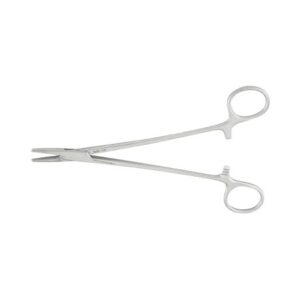Needle Holder Mayo-Hegar 7 Inch Length Serrated Jaws Finger Ring Handle