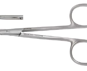 Tenotomy Scissors Vantage Stevens 4-1/8 Inch Length Floor / Office Grade Pakistani Stainless Steel NonSterile Finger Ring Handle Curved Blunt Tip / Blunt Tip