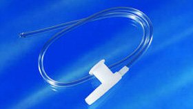 Suction Catheter AirLife Beveled Tip Open Style Chimney Control Vent 18 Fr. Sterile