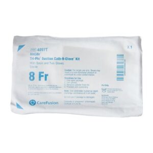 Suction Catheter Kit Tri-Flo Cath-N-Glove 8 Fr. Beveled Tip