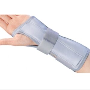 Wrist / Forearm Brace ProCare Universal Aluminum / Flannelette / Nylon Right Hand Black / Blue One Size Fits Most