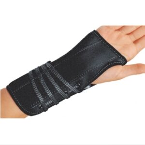 Wrist Brace ProCare Aluminum / Flannel / Suede Left Hand Black Medium