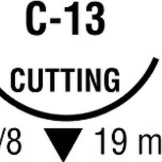 Nonabsorbable Suture with Needle Surgipro Polypropylene C-13 3/8 Circle Reverse Cutting Needle Size 5-0 Monofilament