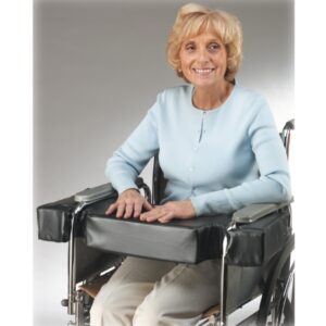 Wheelchair Lap Cushion Skil-Care Full-Arm with Cutouts 16 X 18 X 4 Inch Foam
