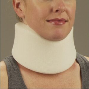 Cervical Collar DeRoyal Low Contoured / Medium Density Adult X-Small One-Piece 2-1/2 Inch Height 16 Inch Length