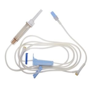 Primary IV Administration Set Interlink Gravity 2 Ports 10 Drops / mL Drip Rate Without Filter 101 Inch Tubing Solution Without Flow Regulator