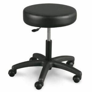 Exam Stool Med-Pro Backless Pneumatic Height Adjustment 5 Casters Gray