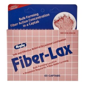 Laxative Fiber-Lax Tablet 60 per Bottle 500 mg Strength Calcium Polycarbophil