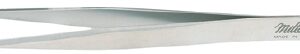 Jeweler Forceps Miltex No. 1 OR / Surgical Grade NonMagnetic Stainless Steel NonSterile NonLocking Thumb Handle Straight Fine, Pointed Tips