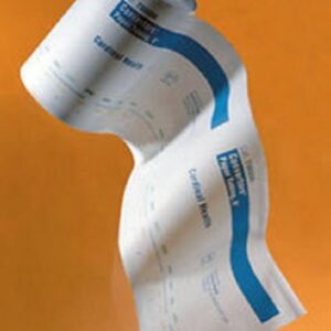 Sterilization Roll Convertors Ethylene Oxide (EO) Gas / Steam 9 Inch X 100 Foot Transparent / Blue Heat Seal Paper / Film