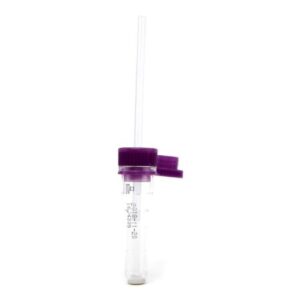Safe-T-Fill Capillary Blood Collection Tube K2 EDTA Additive 200 ?L Pierceable Attached Cap Plastic Tube
