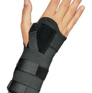 Wrist Brace ProCare Universal CTS Aluminum / Elastic Left or Right Hand Black 2X-Large