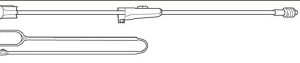 Secondary IV Administration Set Baxter Gravity Without Ports 10 Drops / mL Drip Rate Without Filter 37 Inch Tubing Medication
