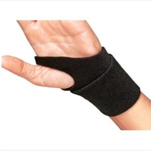 Wrist Support ProCare Wraparound / Wristlet Nylon Left or Right Wrist Black One Size Fits Most