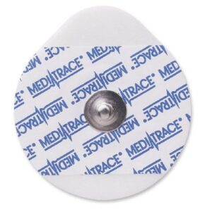 ECG Stress Electrode Snap Connector Conductive Adhesive Gel Foam Backing Adult Non-Radiolucent 30 per Pack