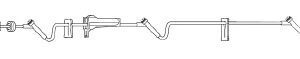 Primary IV Administration Set Interlink Gravity 3 Ports 60 Drops / mL Drip Rate Without Filter 106 Inch Tubing Solution