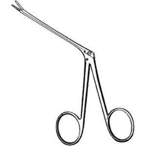 Alligator Forceps Merit 2-3/4 Inch Length Floor / Office Grade Pakistani Stainless Steel NonSterile NonLocking Finger Ring Handle Straight Very Delicate, Serrated Tips