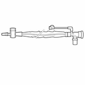 Closed Suction Catheter Ballard Endotracheal Type Double Swivel Elbow Style Thumb Valve Vent 14 Fr. Sterile