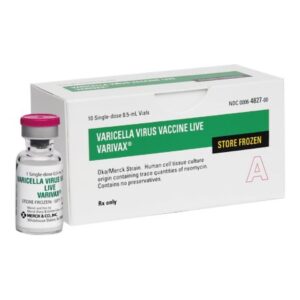 Varivax Varicella Virus Vaccine Live, Preservative Free 1350 PFU Injection 0.5 mL