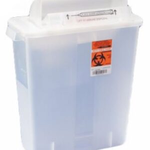 Sharps Container SharpStar In-Room Translucent 16-1/2 H X 13-3/4 W X 6 D Inch Horizontal Entry 3 Gallon