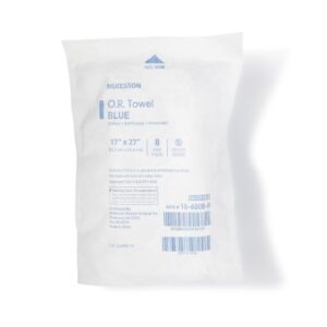 O.R. Towel McKesson 17 W X 27 L Inch Blue Sterile