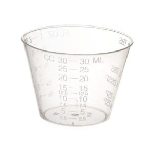 Medicine Cup 1 oz. Clear Plastic Disposable NonSterile