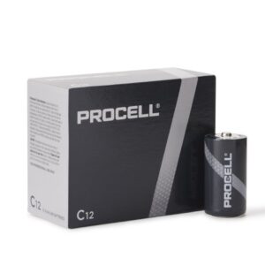Alkaline Battery Duracell Procell C Cell 1.5V Disposable 12 Pack