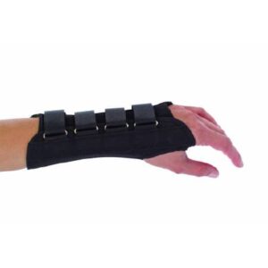 Wrist Support ProCare Aluminum / Cotton / Flannel / Suede Right Hand Black X-Small
