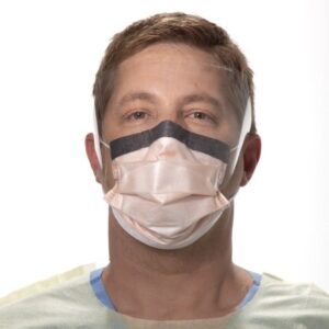 Procedure Mask with Eye Shield FluidShield Anti-fog Foam ASTM Level 3 Earloops One Size Fits Most