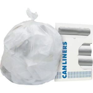 Trash Bag Heritage 30 gal. Natural HDPE 8 Mic. 30 X 37 Inch Star Seal Bottom Flat Pack