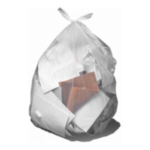 Trash Bag Heritage 56 gal. Natural HDPE 17 Mic. 43 X 48 Inch Star Seal Bottom Flat Pack