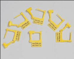 Tamper Evident Locking Tag Snap-Lock Yellow Plastic