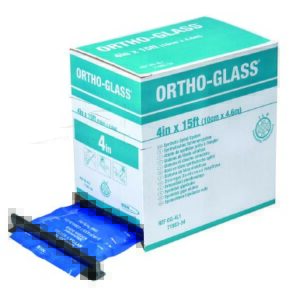 Padded Splint Roll ORTHO-GLASS 6 Inch X 15 Foot Fiberglass White