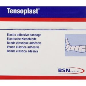 Elastic Adhesive Bandage Tensoplast 1 Inch X 5 Yard No Closure Tan NonSterile Medium Compression