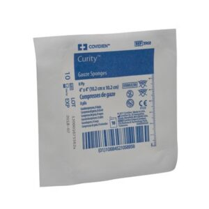 Gauze Sponge Curity 4 X 4 Inch 8-Ply Sterile 10 per Pouch