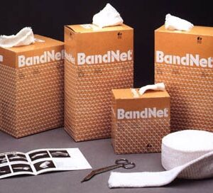 Elastic Net Retainer Dressing BandNet Tubular Poly-Covered Nylon / Rubber 50 Yard Length Size 8 White Medium Axilla / Abdomen / Chest NonSterile