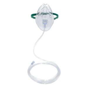Oxygen Mask Salter Labs Elongated Style Adult One Size Fits Most Adjustable Head Strap