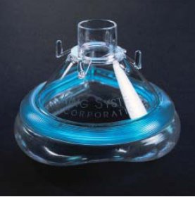Anesthesia Mask Ambu King Elongated Style Adult Size 7 Hook Ring