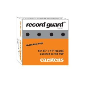 Reinforcers Record Guard Adhesive Stickers White