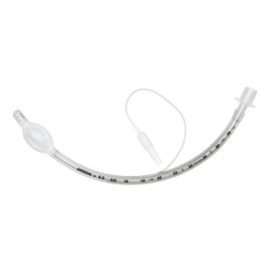 Cuffed Endotracheal Tube Sheridan HVT 330 mm Length Curved 8.0 mm Adult Murphy Eye